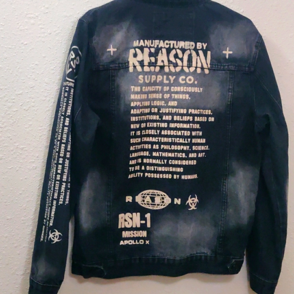 Reason Jean Jacket Size Medium - image 1